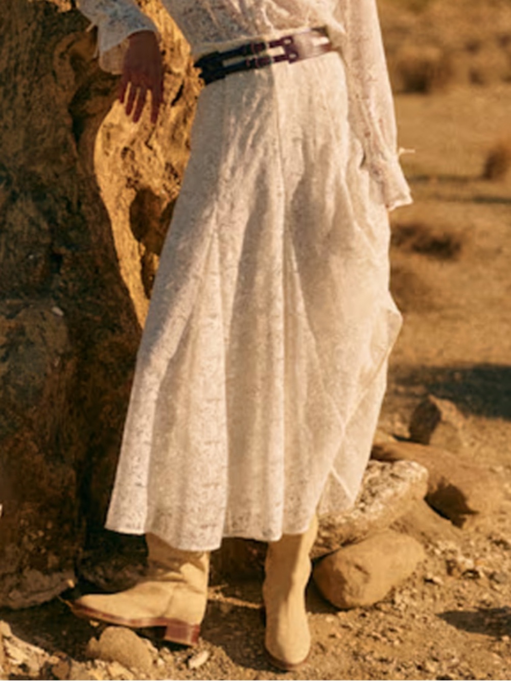 Sézane White Lace Maxi Skirt - SOLD OUT ONLINE